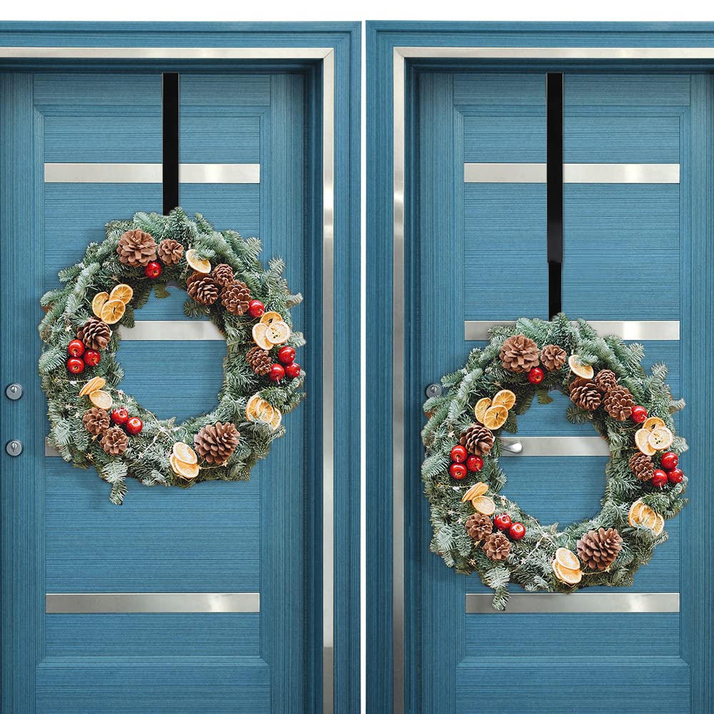 2 Pack Wreath Hanger, Adjustable Wreath Hanger Length from 14 to 26 Inches, Wreaths Holder Hook 20LB Heavy Duty — view 4
